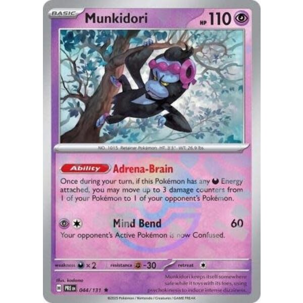 Pokemon Munkidori (Poke Ball Pattern) (044) Lightly Played