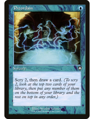 Magic: The Gathering Preordain (Retro Frame) (092) Lightly Played