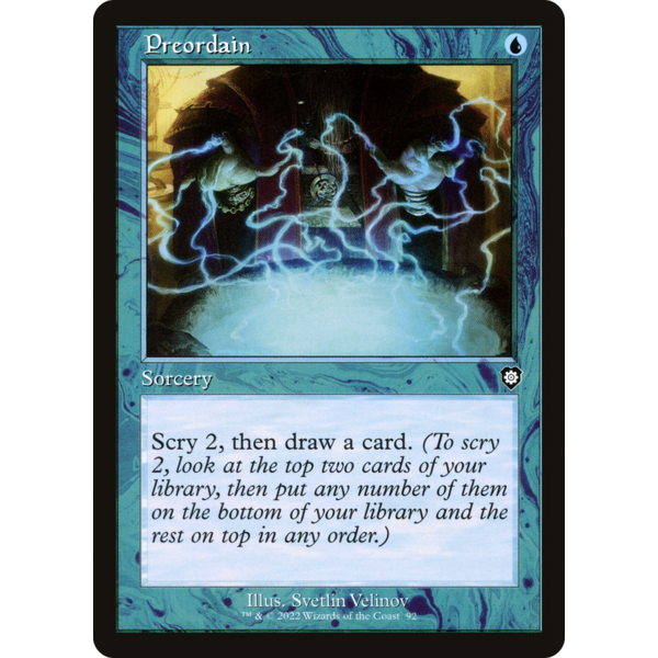 Magic: The Gathering Preordain (Retro Frame) (092) Lightly Played