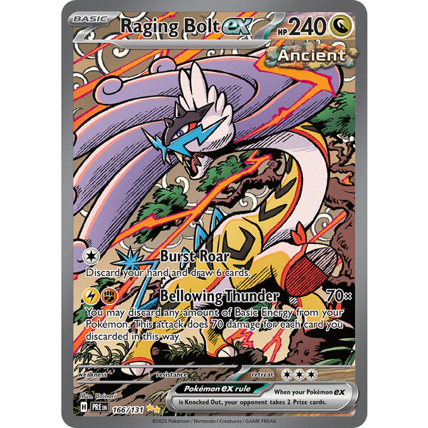 Pokemon Raging Bolt ex (166) Lightly Played