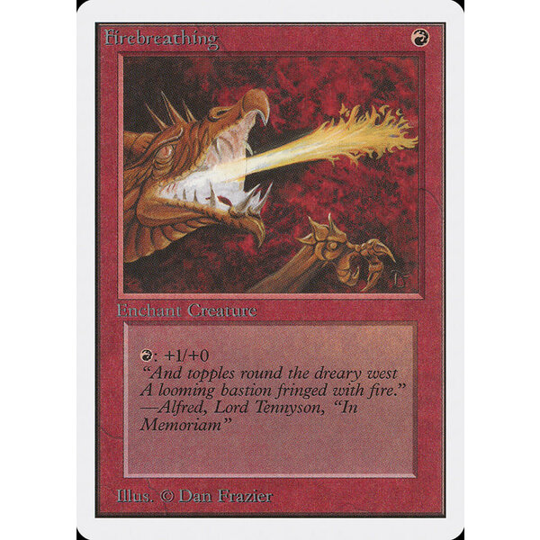 Magic: The Gathering Firebreathing (151) Moderately Played