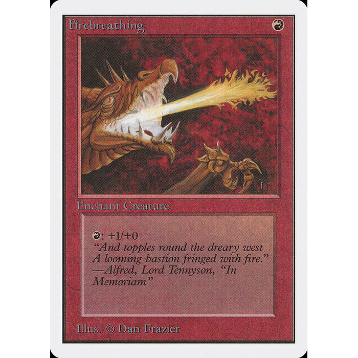 Magic: The Gathering Firebreathing (151) Moderately Played