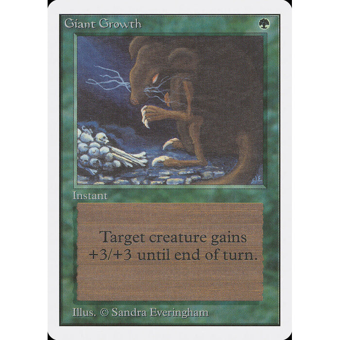 Magic: The Gathering Giant Growth (198) Damaged