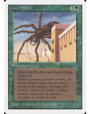 Magic: The Gathering Giant Spider (199) Moderately Played