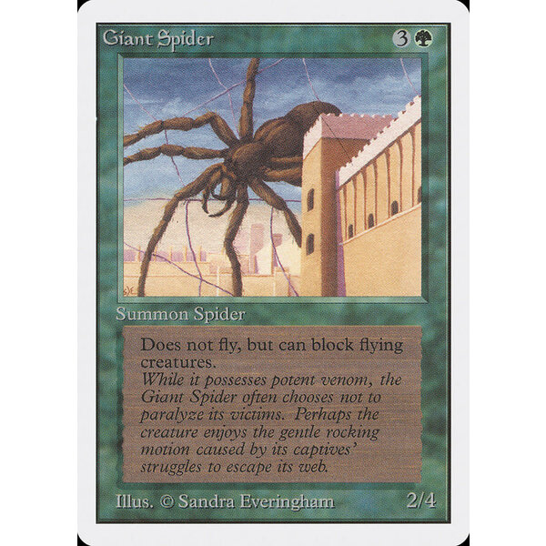 Magic: The Gathering Giant Spider (199) Moderately Played