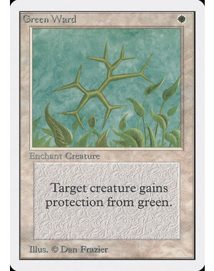 Magic: The Gathering Green Ward (021) Moderately Played