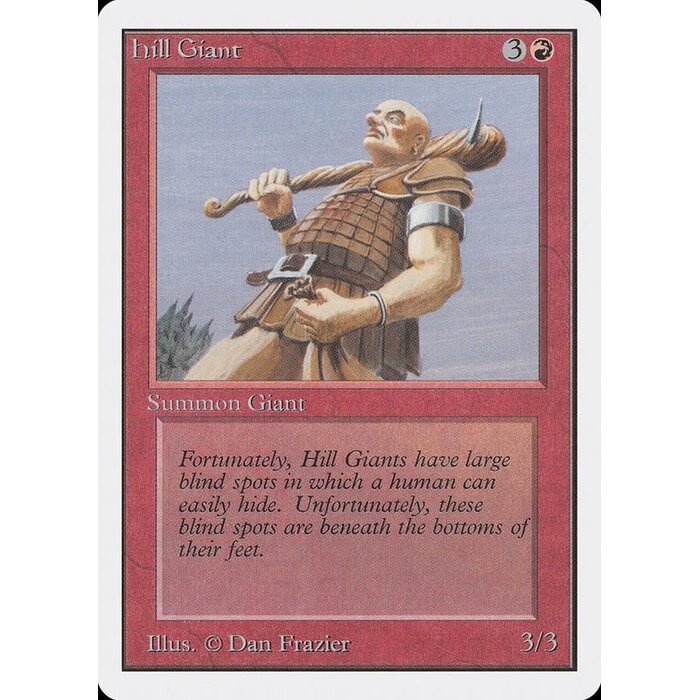 Magic: The Gathering Hill Giant (158) Damaged