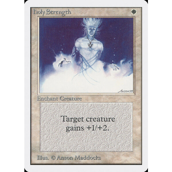 Magic: The Gathering Holy Strength (025) Damaged