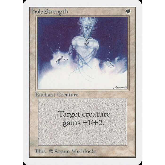 Magic: The Gathering Holy Strength (025) Damaged