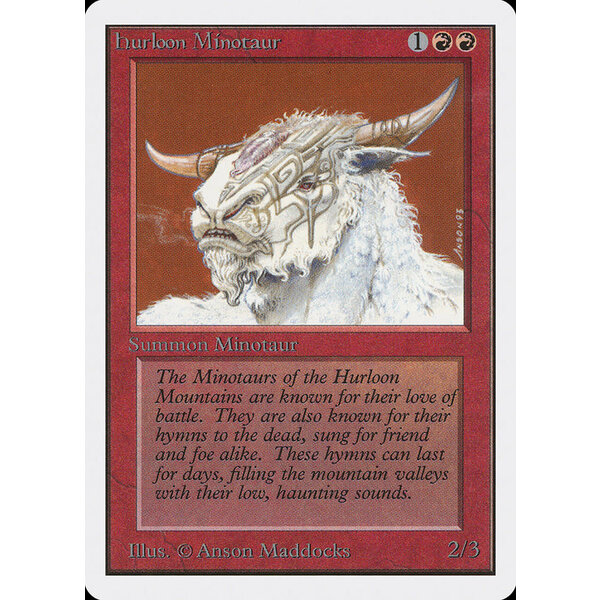 Magic: The Gathering Hurloon Minotaur (159) Moderately Played