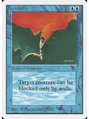 Magic: The Gathering Invisibility (060) Damaged