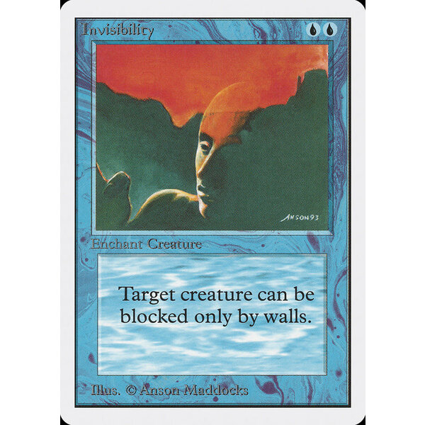 Magic: The Gathering Invisibility (060) Damaged