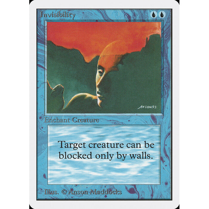 Magic: The Gathering Invisibility (060) Damaged