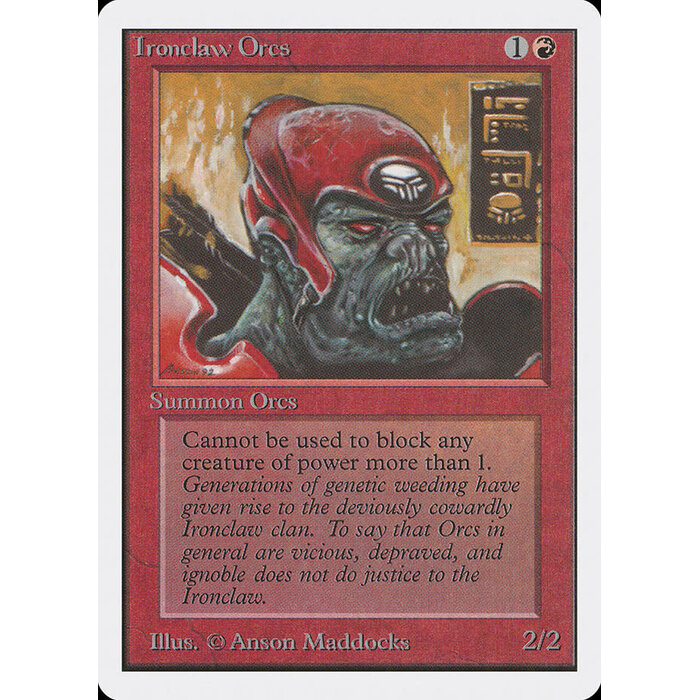 Magic: The Gathering Ironclaw Orcs (160) Heavily Played