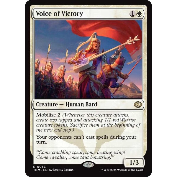 Magic: The Gathering Voice of Victory (033) Lightly Played