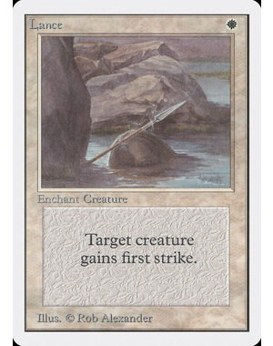 Magic: The Gathering Lance (028) Damaged