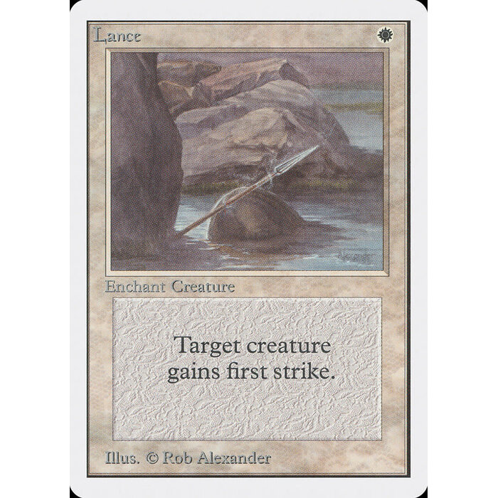 Magic: The Gathering Lance (028) Damaged
