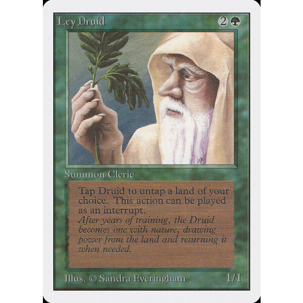 Magic: The Gathering Ley Druid (206) Moderately Played