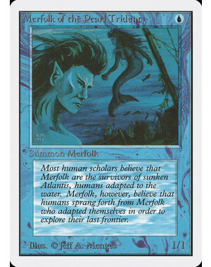 Magic: The Gathering Merfolk of the Pearl Trident (067) Heavily Played
