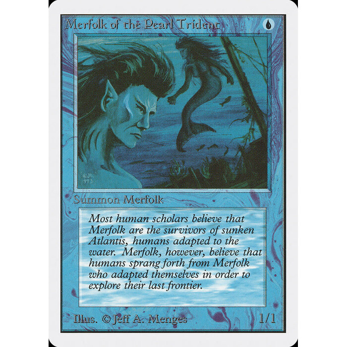 Magic: The Gathering Merfolk of the Pearl Trident (067) Heavily Played