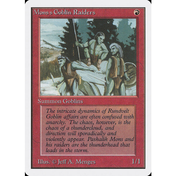 Magic: The Gathering Mons's Goblin Raiders (165) Damaged