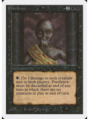 Magic: The Gathering Pestilence (121) Moderately Played