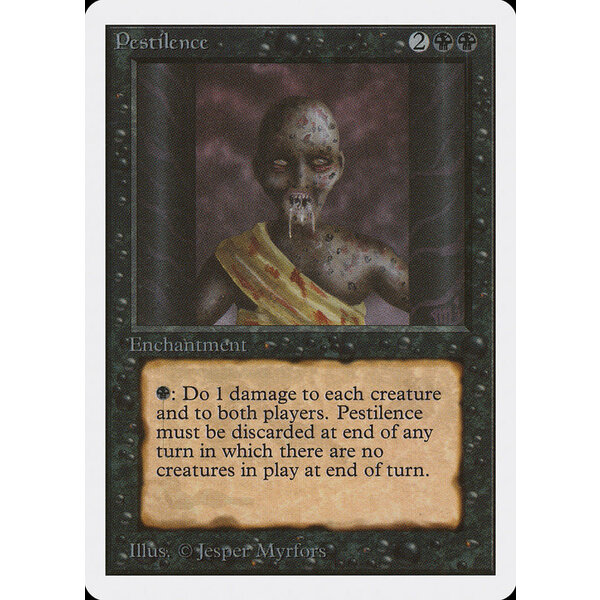 Magic: The Gathering Pestilence (121) Moderately Played