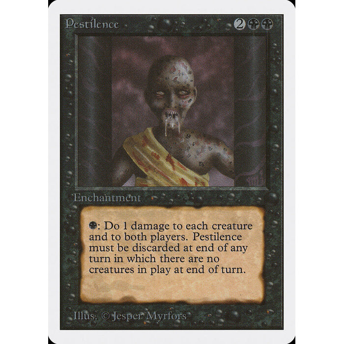 Magic: The Gathering Pestilence (121) Moderately Played