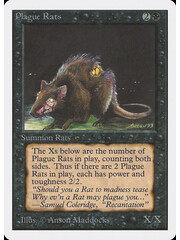 Magic: The Gathering Plague Rats (122) Moderately Played