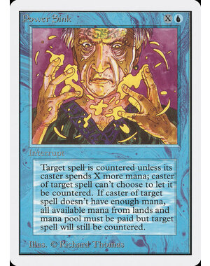 Magic: The Gathering Power Sink (073) Damaged