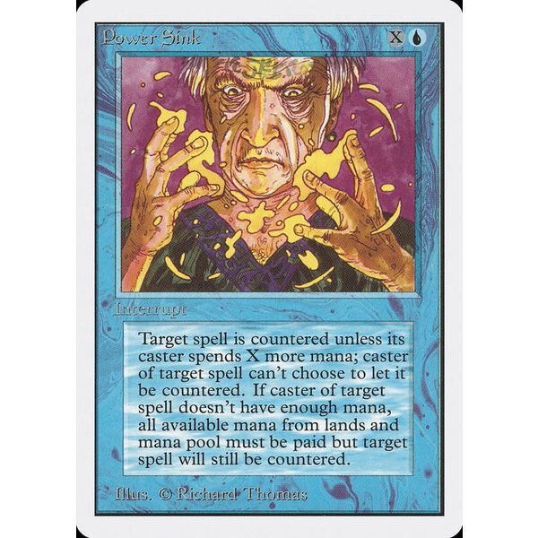 Magic: The Gathering Power Sink (073) Damaged