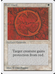 Magic: The Gathering Red Ward (034) Moderately Played