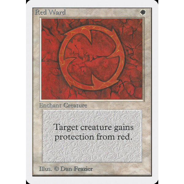 Magic: The Gathering Red Ward (034) Moderately Played