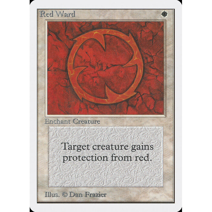 Magic: The Gathering Red Ward (034) Moderately Played