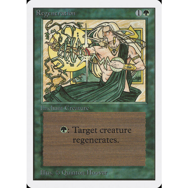 Magic: The Gathering Regeneration (214) Heavily Played