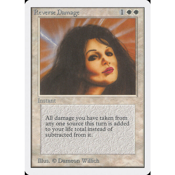 Magic: The Gathering Reverse Damage (036) Heavily Played