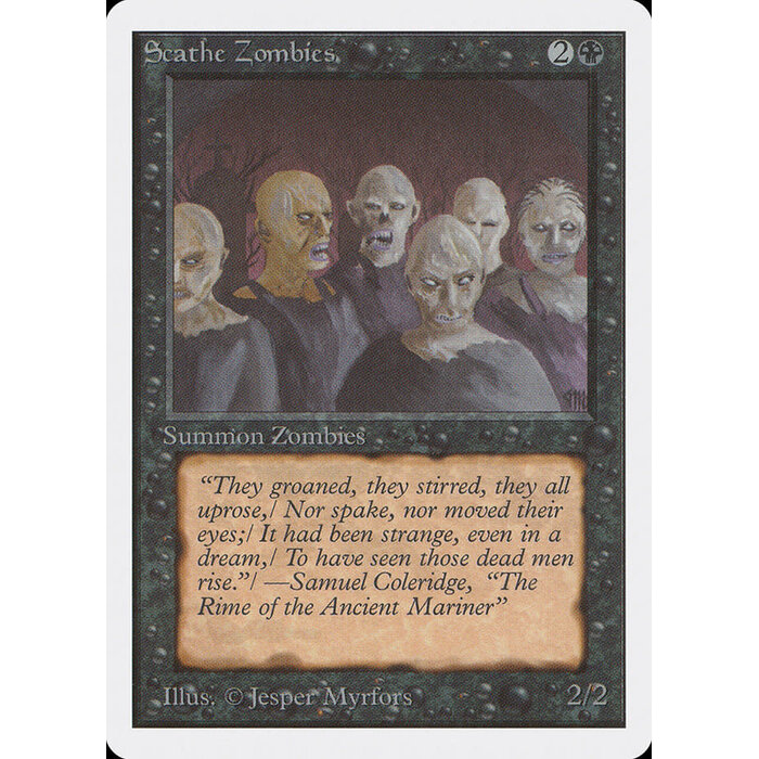 Magic: The Gathering Scathe Zombies (126) Heavily Played