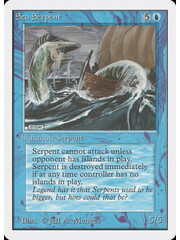 Magic: The Gathering Sea Serpent (077) Heavily Played
