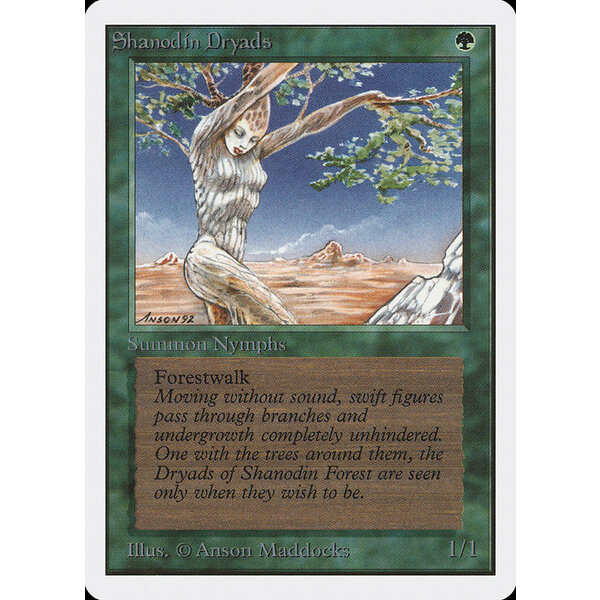 Magic: The Gathering Shanodin Dryads (217) Moderately Played