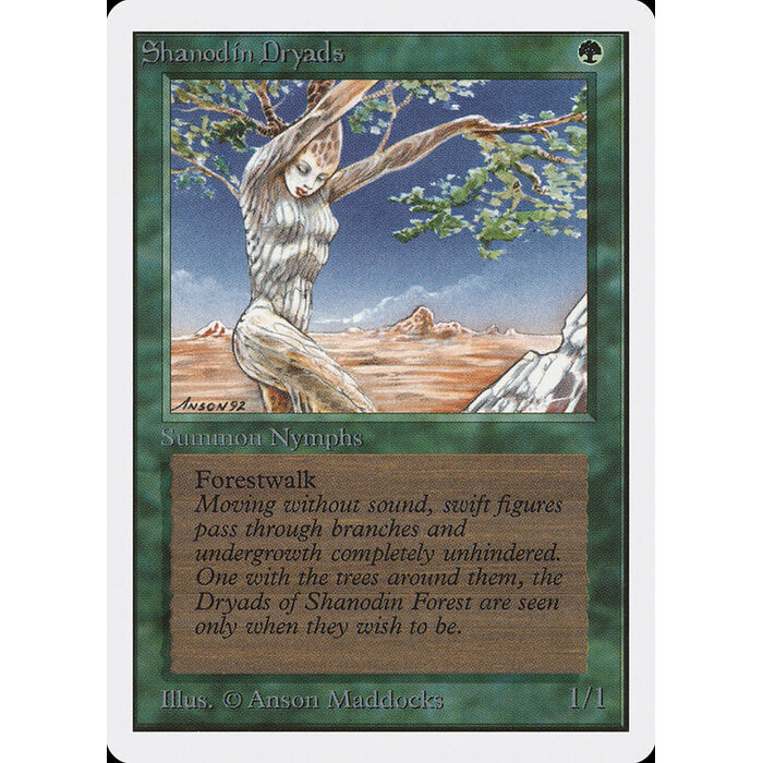 Magic: The Gathering Shanodin Dryads (217) Moderately Played