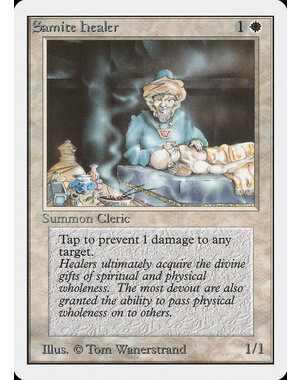 Magic: The Gathering Samite Healer (038) Damaged