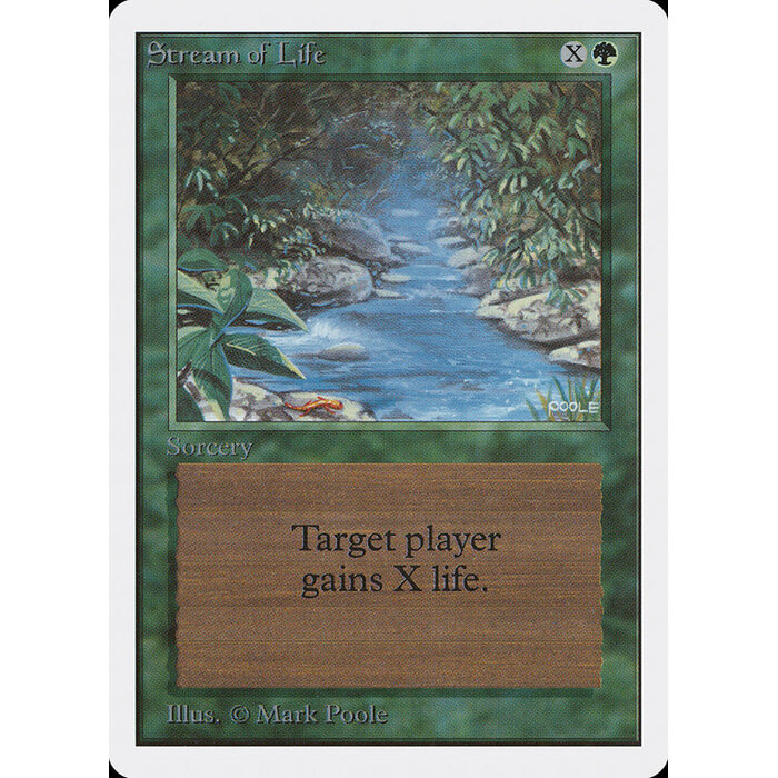 Magic: The Gathering Stream of Life (218) Moderately Played