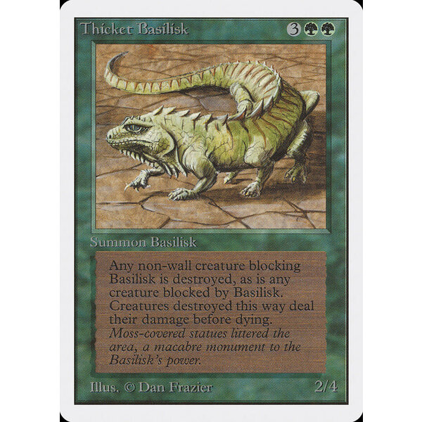 Magic: The Gathering Thicket Basilisk (219) Moderately Played