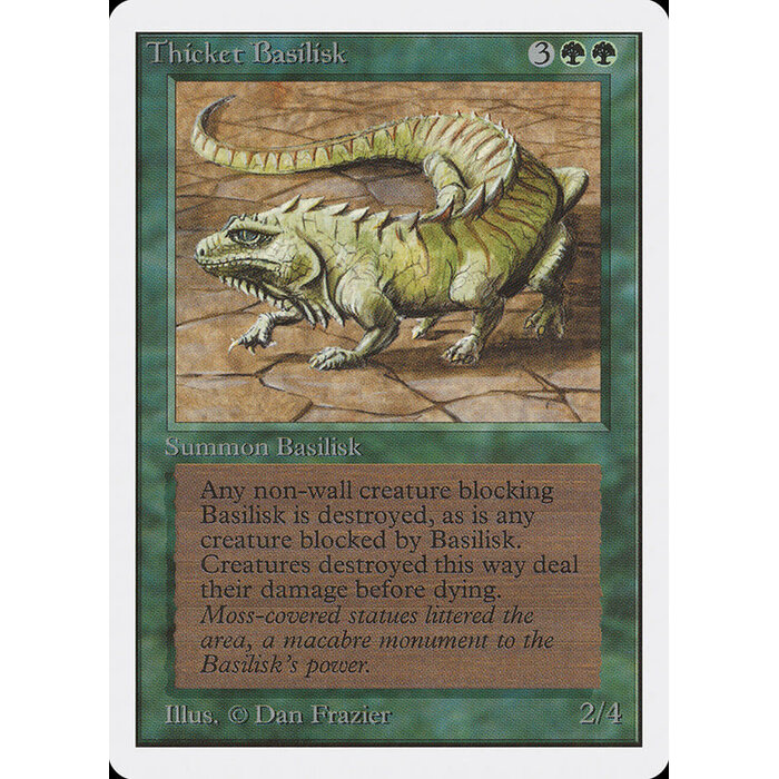 Magic: The Gathering Thicket Basilisk (219) Moderately Played