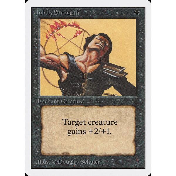 Magic: The Gathering Unholy Strength (132) Heavily Played