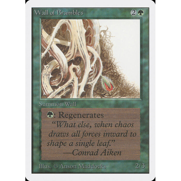 Magic: The Gathering Wall of Brambles (224) Lightly Played