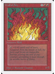 Magic: The Gathering Wall of Fire (182) Moderately Played