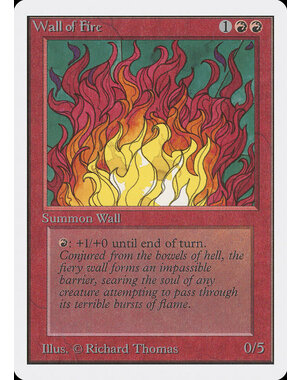 Magic: The Gathering Wall of Fire (182) Moderately Played