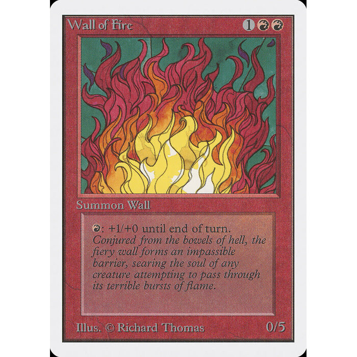 Magic: The Gathering Wall of Fire (182) Moderately Played