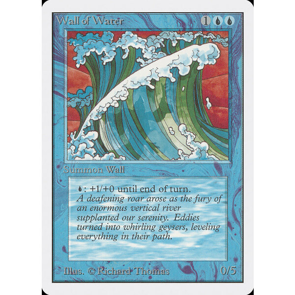 Magic: The Gathering Wall of Water (091)  Moderately Played